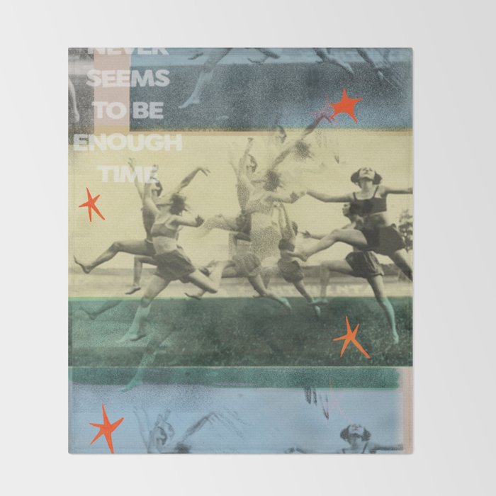 run and dance and sing Throw Blanket Gallery Image 2