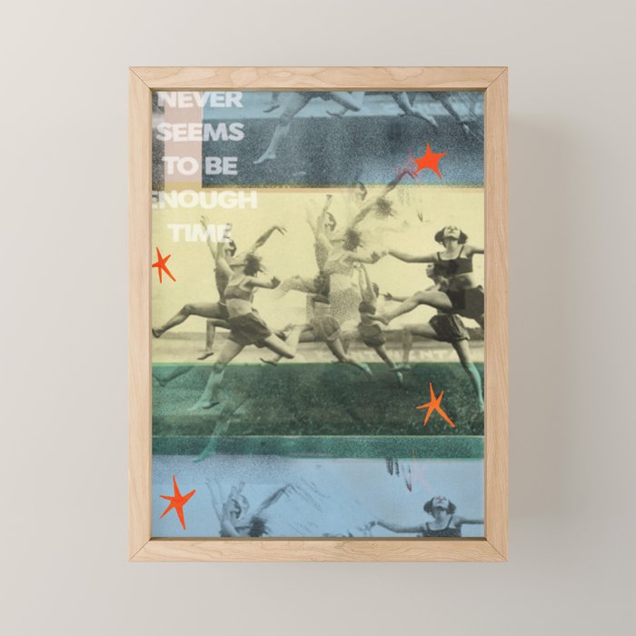 run and dance and sing Mini Art Print Gallery Image 1