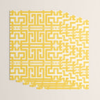 Sunshine Labyrinth - Yellow Geometric  Wrapping Paper Gallery Image 3