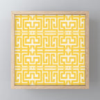 Sunshine Labyrinth - Yellow Geometric  Mini Art Print Gallery Image 1