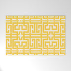 Sunshine Labyrinth - Yellow Geometric  Welcome Mat Gallery Image 1