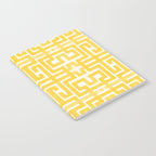 Sunshine Labyrinth - Yellow Geometric  Notebook Gallery Image 2