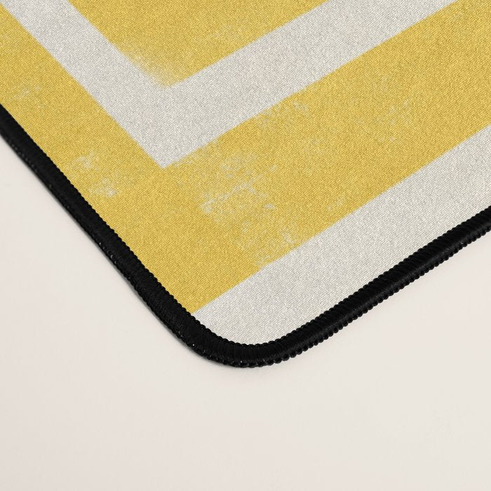 Sunshine Labyrinth - Yellow Geometric  Desk Mat Gallery Image 4