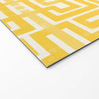 Sunshine Labyrinth - Yellow Geometric  Welcome Mat Gallery Image 2