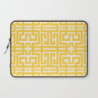 Sunshine Labyrinth - Yellow Geometric  Laptop Sleeve Gallery Image 1