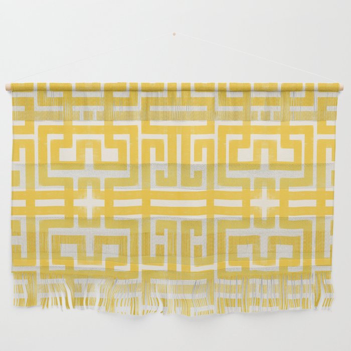Sunshine Labyrinth - Yellow Geometric  Wall Hanging Gallery Image 1