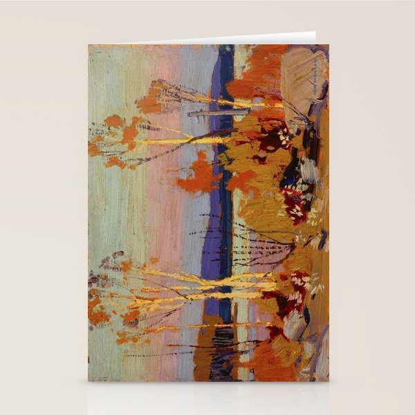Tom Thomson Birches 1916 Canadian Landscape Artist Stationery Card Gallery Image 1
