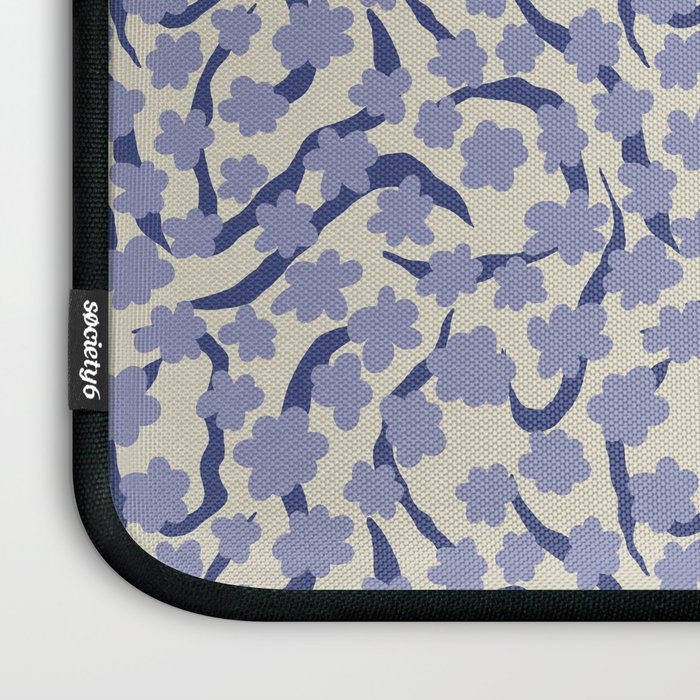 Summer blue Floral Laptop Sleeve Gallery Image 3