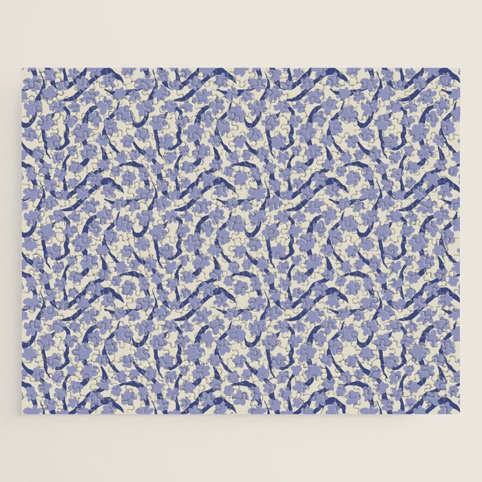 Summer blue Floral Jigsaw Puzzle Gallery Image 1