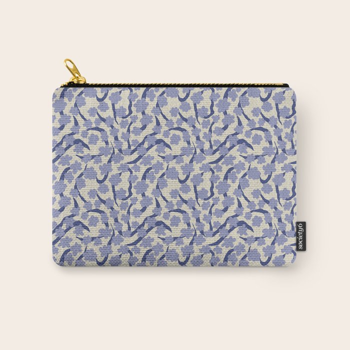 Summer blue Floral Carry All Pouch Gallery Image 1