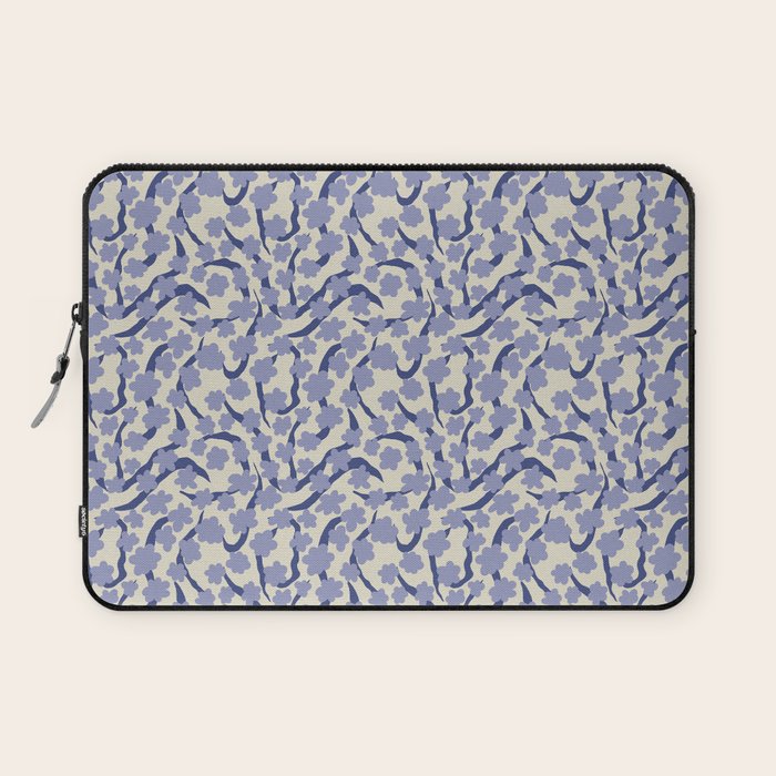 Summer blue Floral Laptop Sleeve Gallery Image 1
