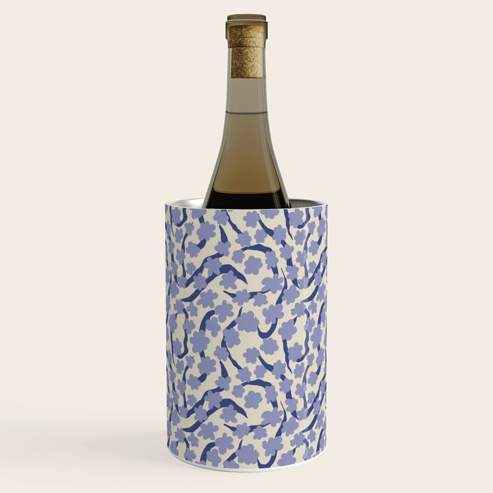 Summer blue Floral Wine Chiller Gallery Image 2