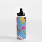 Poppies floral pinks Water Bottle Gallery Image 2