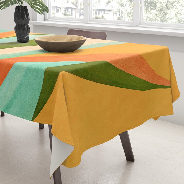 Summer Cactus Botanical Painting Tablecloth Gallery Image 3