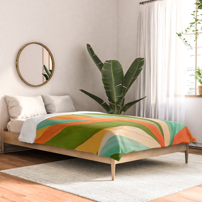 Summer Cactus Botanical Painting Comforter Gallery Image 2