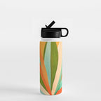 Summer Cactus Botanical Painting Water Bottle Gallery Image 1