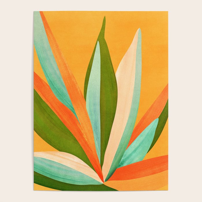 Summer Cactus Botanical Painting Poster Gallery Image 4