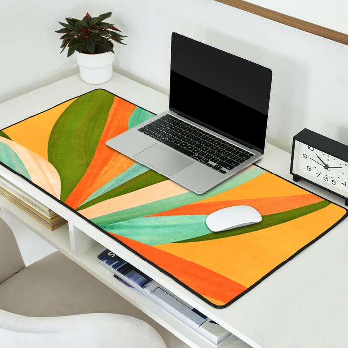 Summer Cactus Botanical Painting Desk Mat Gallery Image 2