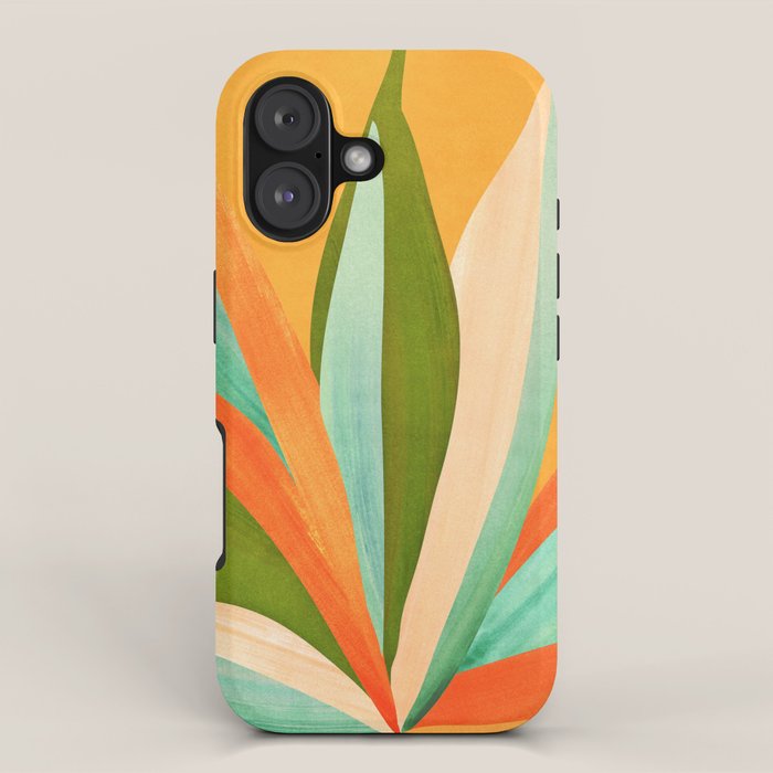 Summer Cactus Botanical Painting iPhone Case Gallery Image 1