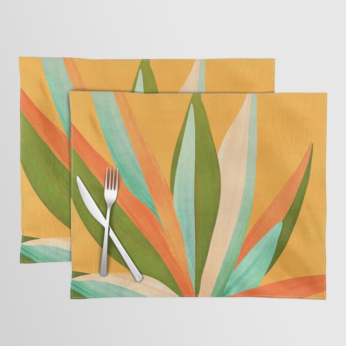 Summer Cactus Botanical Painting Placemat Gallery Image 1