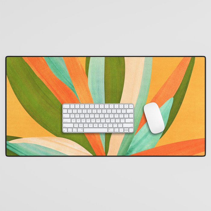 Summer Cactus Botanical Painting Desk Mat Gallery Image 1