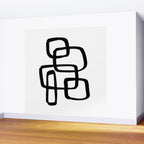 Retro Ink White Background Wall Mural Gallery Image 2