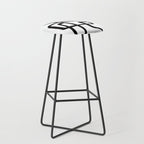 Retro Ink White Background Stool Gallery Image 1