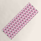 Golf Ball & Tee Pattern (Pink) Yoga Mat Gallery Image 1
