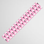 Golf Ball & Tee Pattern (Pink) Table Runner Gallery Image 3