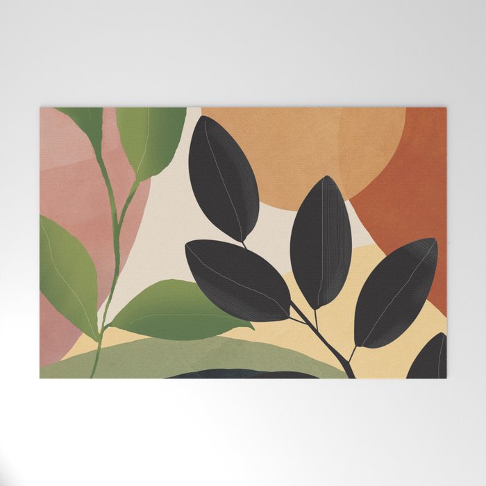 Abstract Sun Rays on the Branches 04 Welcome Mat Gallery Image 1