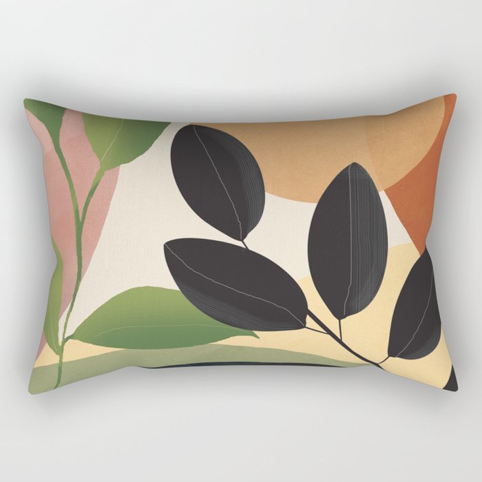 Abstract Sun Rays on the Branches 04 Rectangular Pillow Gallery Image 2