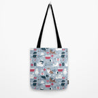 Veterinary medicine, happy and healthy friends // pastel blue background Tote Bag Gallery Image 2