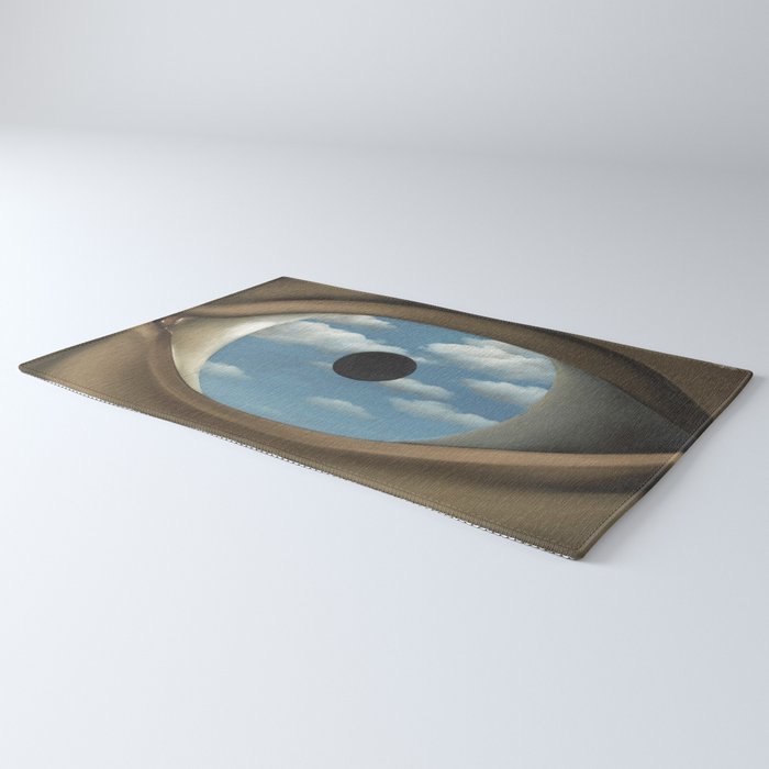 The False Mirror by René Magritte Rug Gallery Image 3