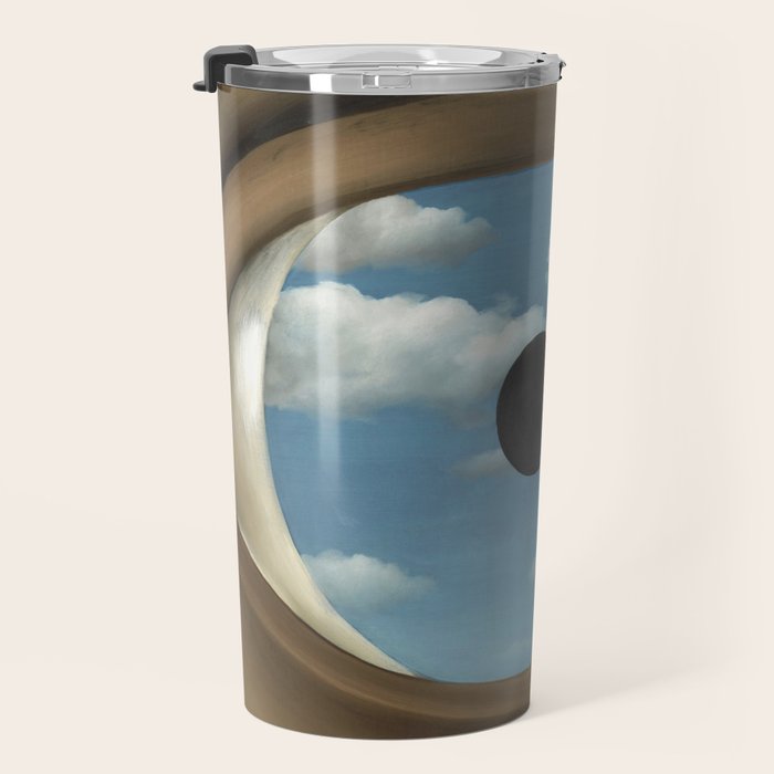 The False Mirror by René Magritte Travel Mug Gallery Image 3