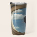 The False Mirror by René Magritte Travel Mug Gallery Image 3