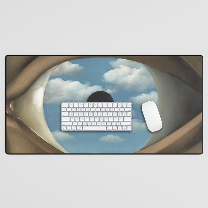 The False Mirror by René Magritte Desk Mat Gallery Image 1