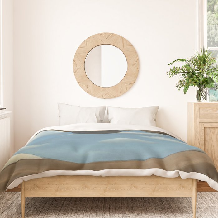 The False Mirror by René Magritte Duvet Cover Gallery Image 3
