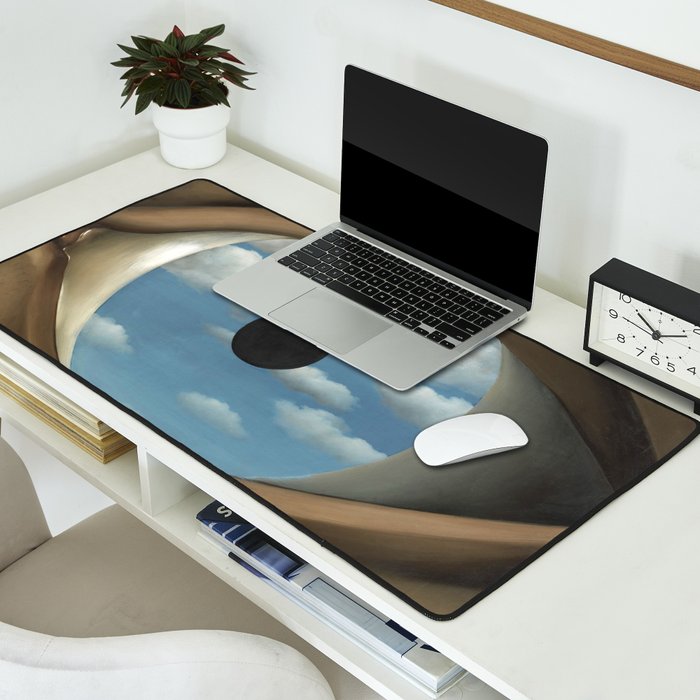 The False Mirror by René Magritte Desk Mat Gallery Image 2