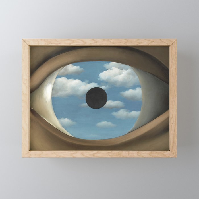 The False Mirror by René Magritte Mini Art Print Gallery Image 1