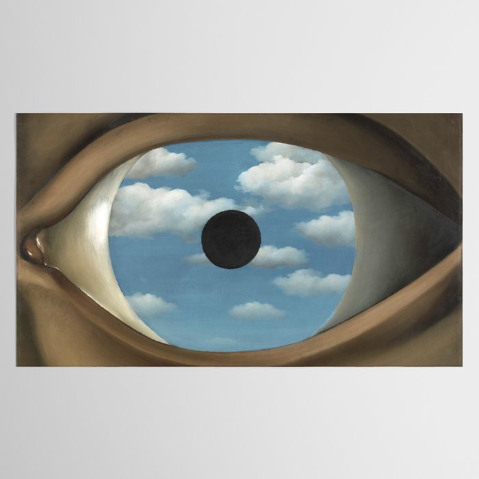 The False Mirror by René Magritte Tablecloth Gallery Image 2