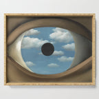 The False Mirror by René Magritte Serving Tray Gallery Image 1