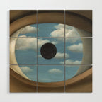 The False Mirror by René Magritte Wood Wall Art Gallery Image 1