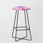 Tie Dye - peachy purple  Stool Gallery Image 1