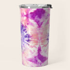 Tie Dye - peachy purple  Travel Mug Gallery Image 2