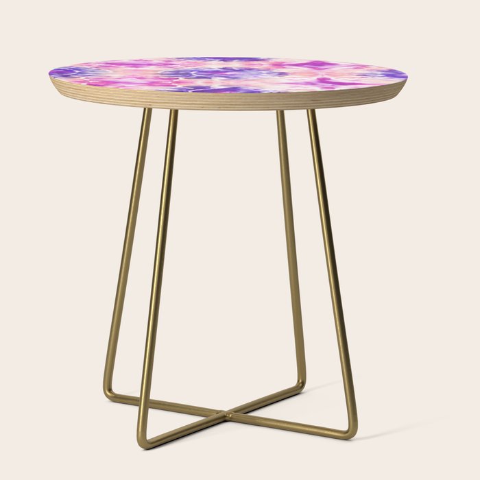 Tie Dye - peachy purple  Side Table Gallery Image 1