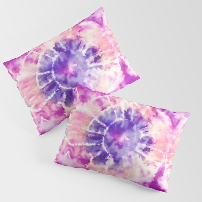 Tie Dye - peachy purple  Pillow Sham Gallery Image 3