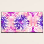 Tie Dye - peachy purple  Desk Mat Gallery Image 3