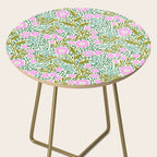 Botanical Garden - Pink and Green Side Table Gallery Image 2