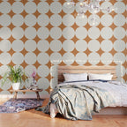 Circular Minimalism - Retro Orange Wallpaper Gallery Image 3