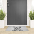 Lioness - Black & White Welcome Mat Gallery Image 3